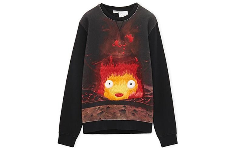 

X Howl"s Moving Castle Толстовка унисекс черный Loewe, черный