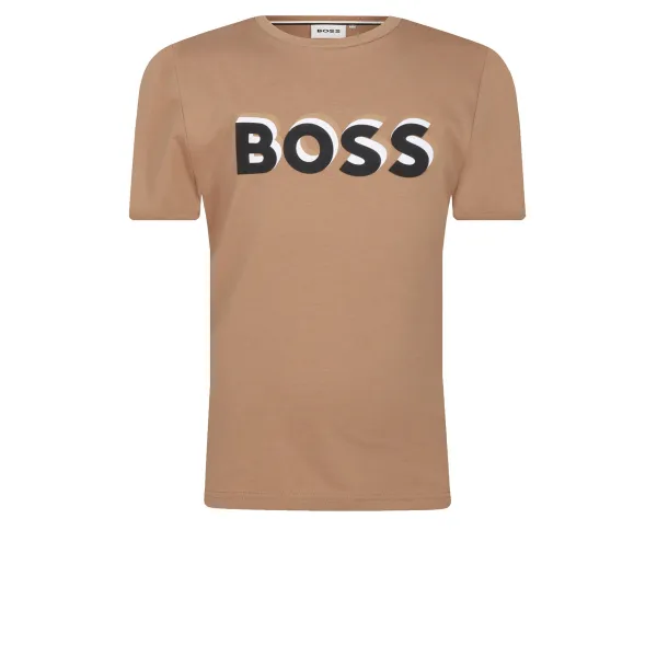 

Футболка стандартного кроя Boss, коричневый