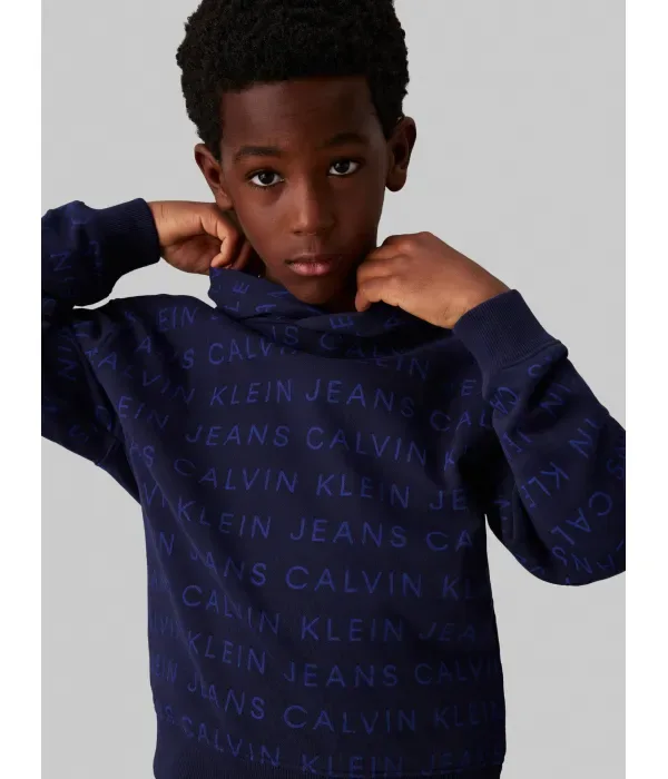Толстовка loose fit Calvin Klein Jeans, темно-синий — фото 4
