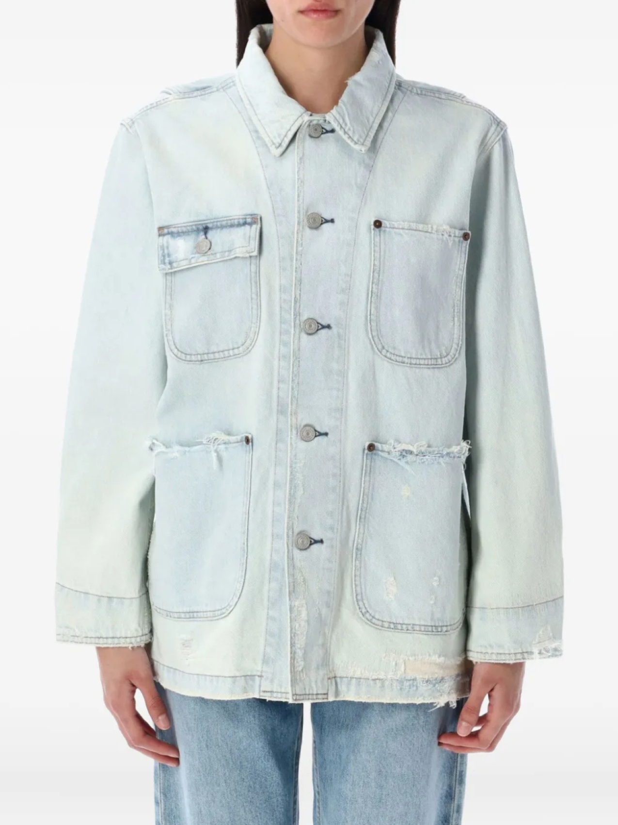 

Куртка из светлого денима Polo Ralph Lauren, синий