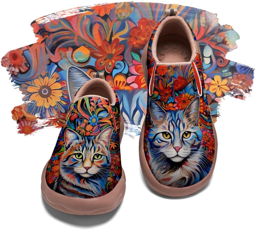 

Мужские раскрашенные обувь для путешествий, повседневные лоферы, прогулочные слипоны, удобные модные кроссовки с художественным дизайном Onehorse, Art-06