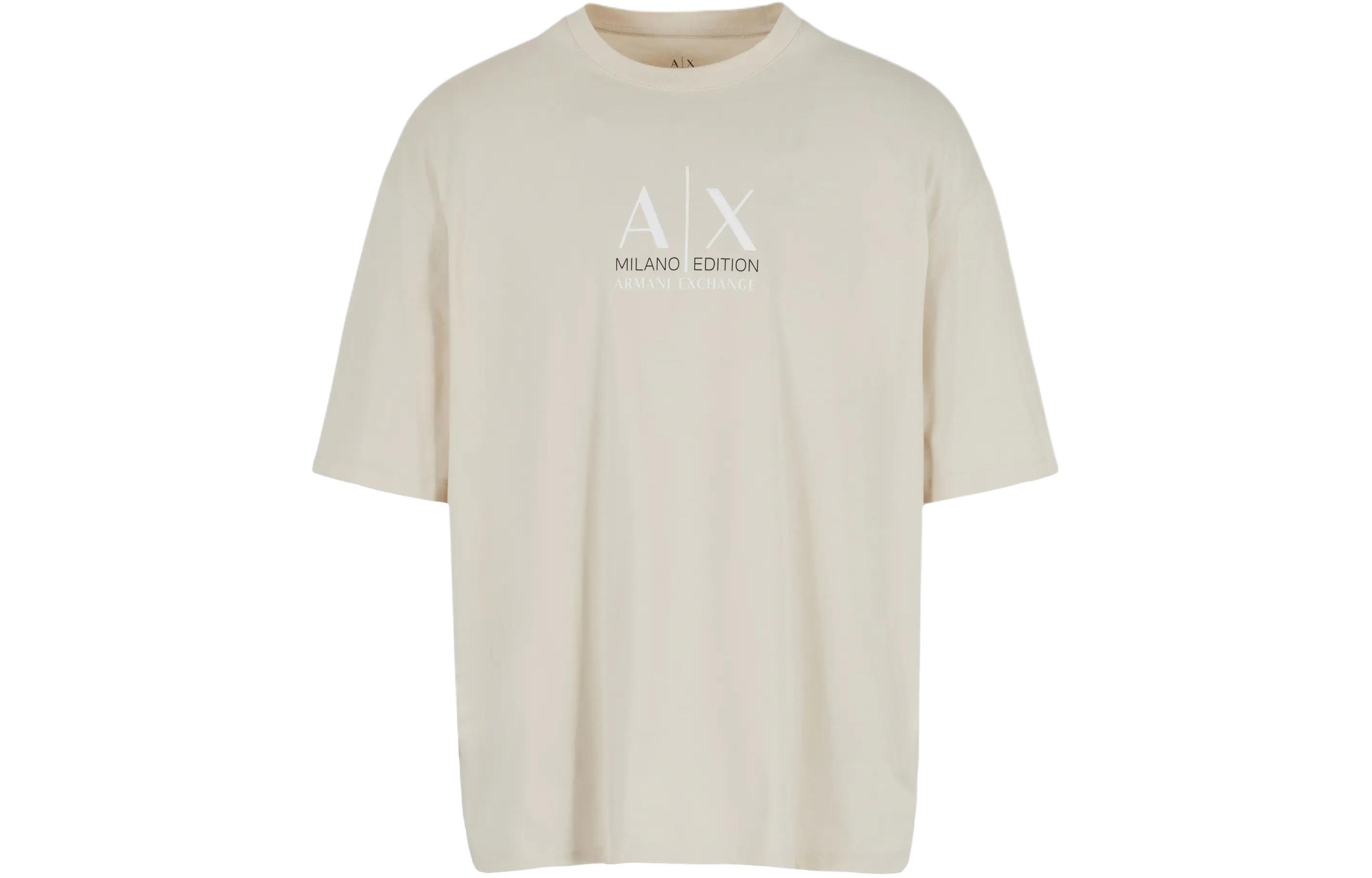 

Футболка с рукавом дроп-шоулдер мужская ARMANI EXCHANGE, экрю