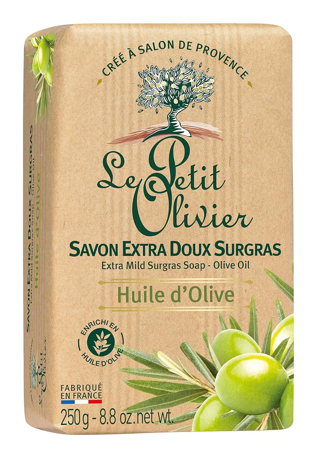 Нежное мыло Le Petit Olivier с оливковым маслом 250 г Le Petit Olivier