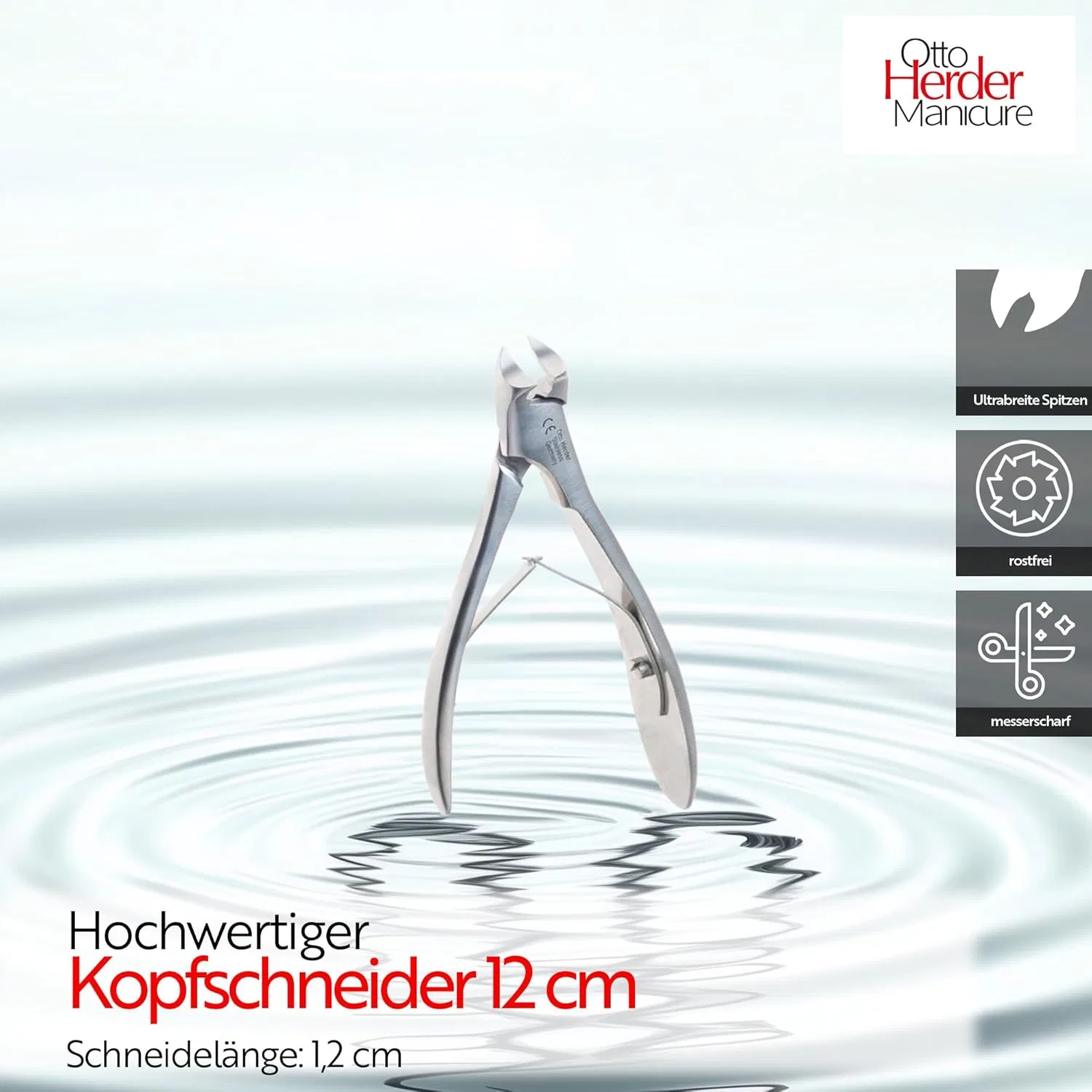 Кусачки для ногтей Otto Herder Soft Grip System 12 см Otto Herder Manicure — фото 4