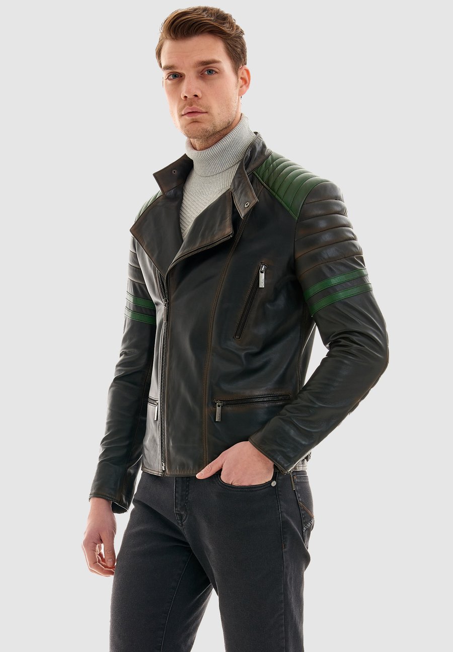 

Куртка Pierre Cardin Leather jacket, Braun/Black