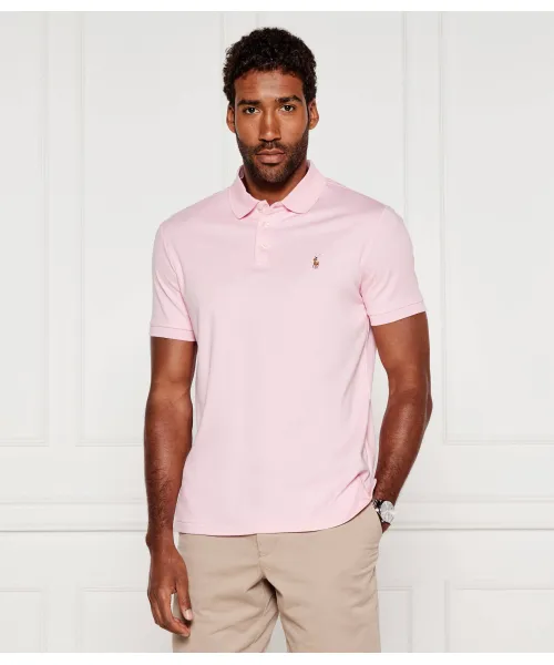 

Футболка поло Slim fit Polo Ralph Lauren, розовый