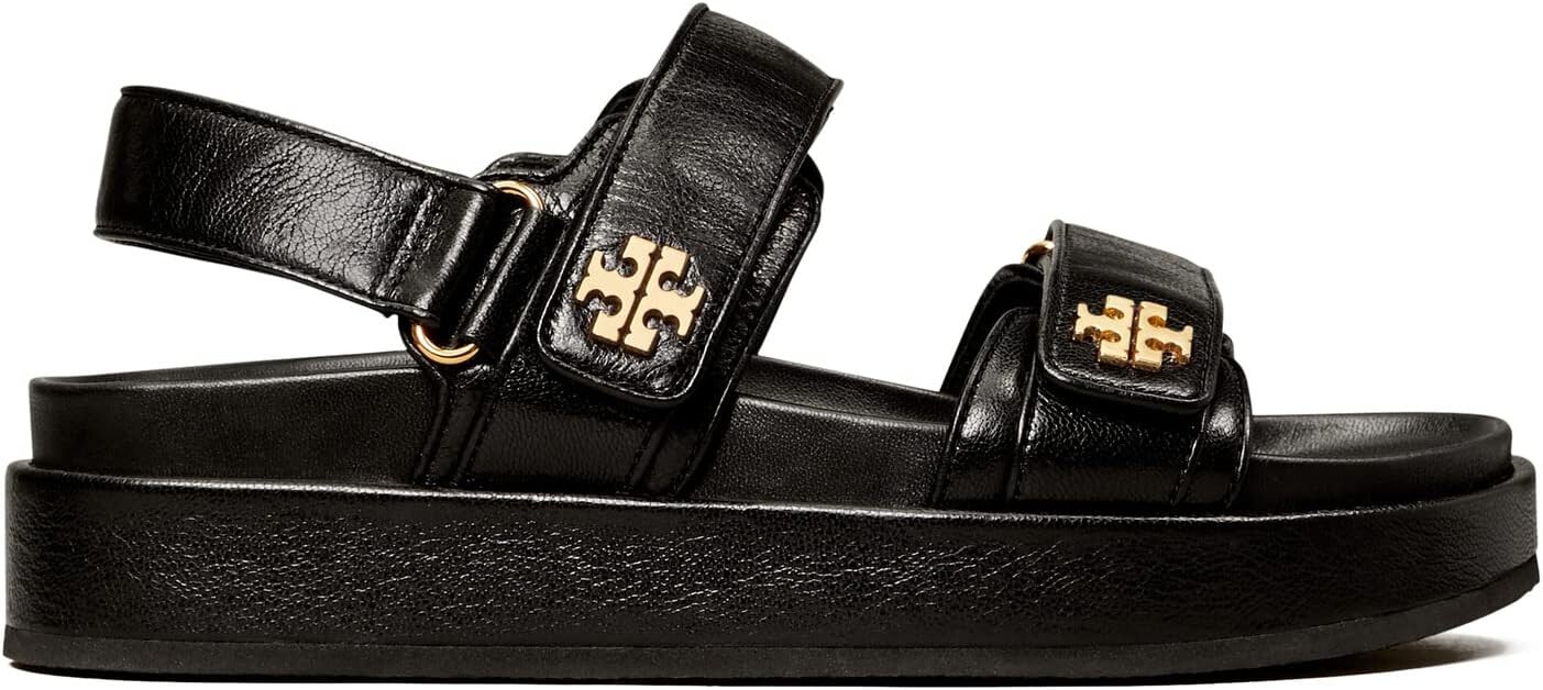 Сандалии на плоской подошве Kira Sport Sandal Tory Burch, цвет Perfect Black — фото 3