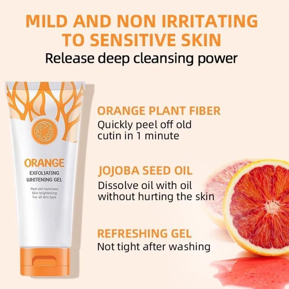 Отшелушивающий гель Gmeelan Orange Exfoliating Whitening Gel Kwiphiny 50 мл — фото 3