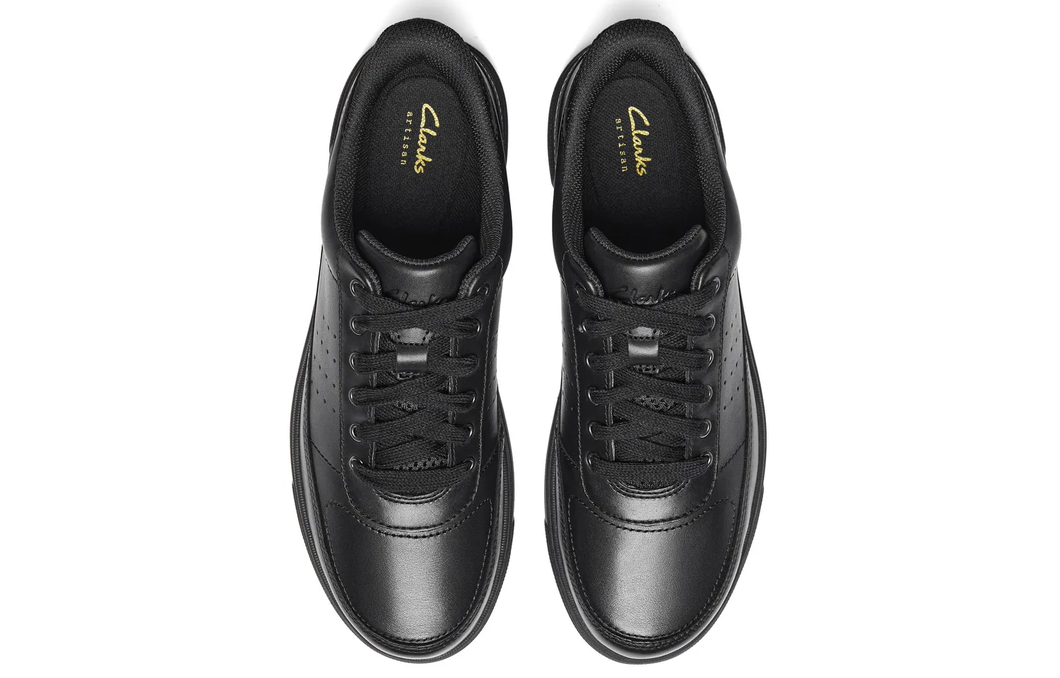 Мужские повседневные кроссовки low top Clarks, Black/Dark Brown 261877587 — фото 4