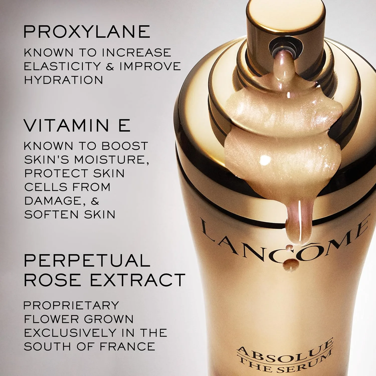 Сыворотка Lancôme Absolue The Serum - сыворотка для обновления клеток поверхности кожи, придающая ей гладкость, упругость и сияние. Сменный флакон, 37 мл. — фото 3