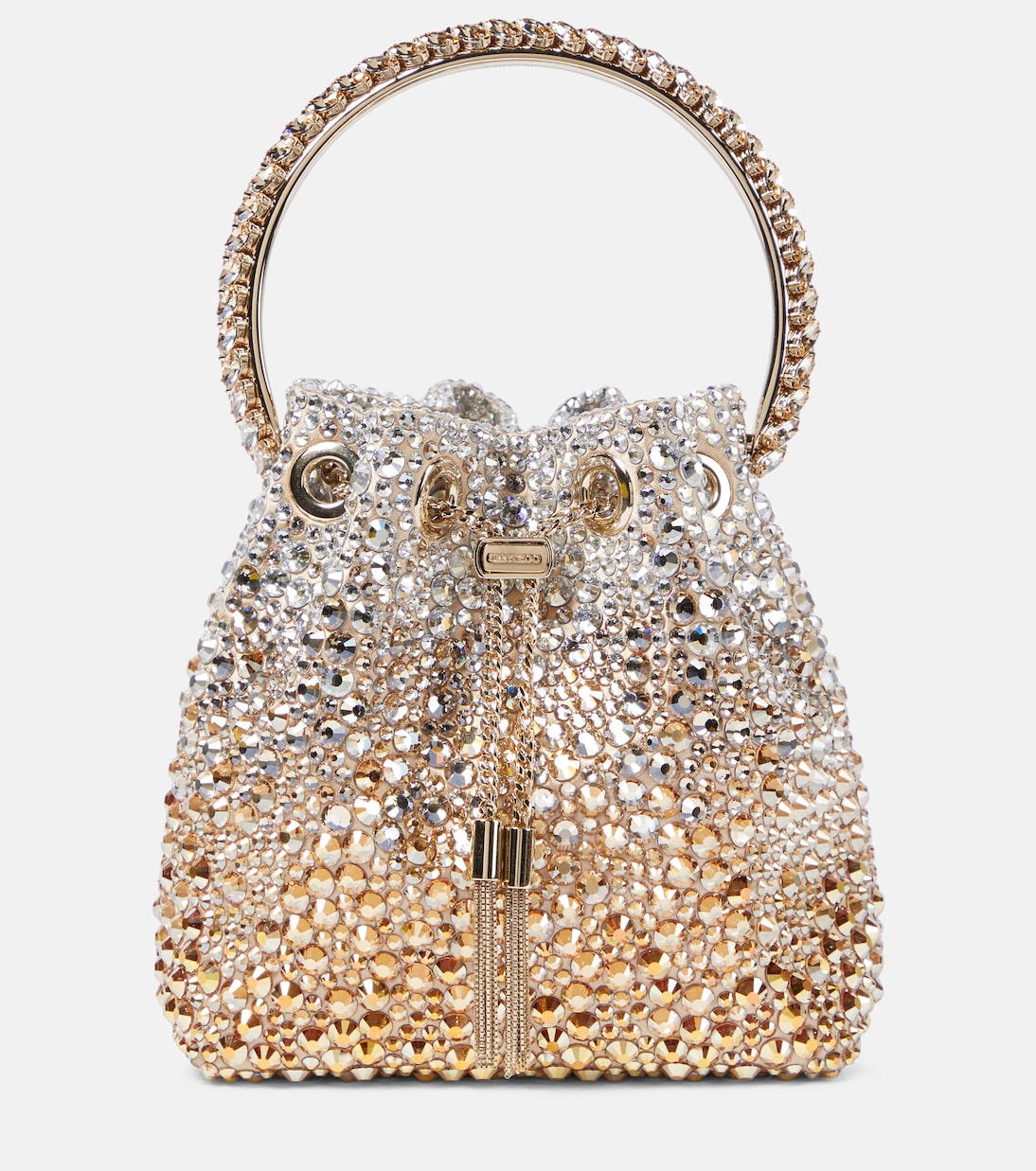 

Сумка-ведро Bon Bon с декором Jimmy Choo, Gold/ Silver