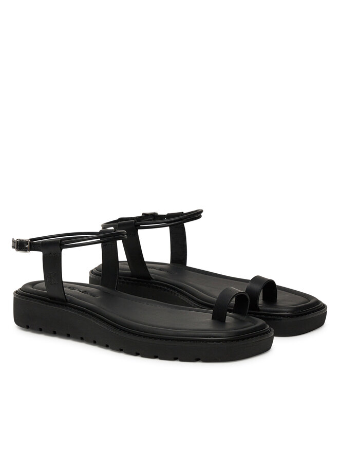Сандалии Rope Toe Post Sandal Lth Mg YW0YW01893 Calvin Klein Jeans, черный — фото 2