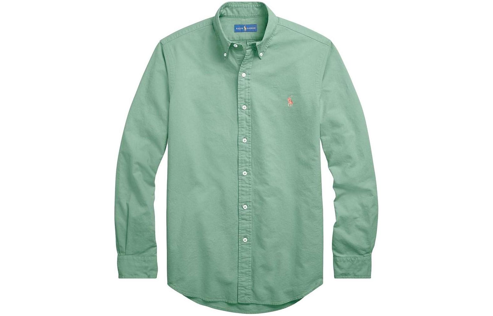 

Футболка поло из легкой сетчатой ткани Polo Ralph Lauren, античный зеленый