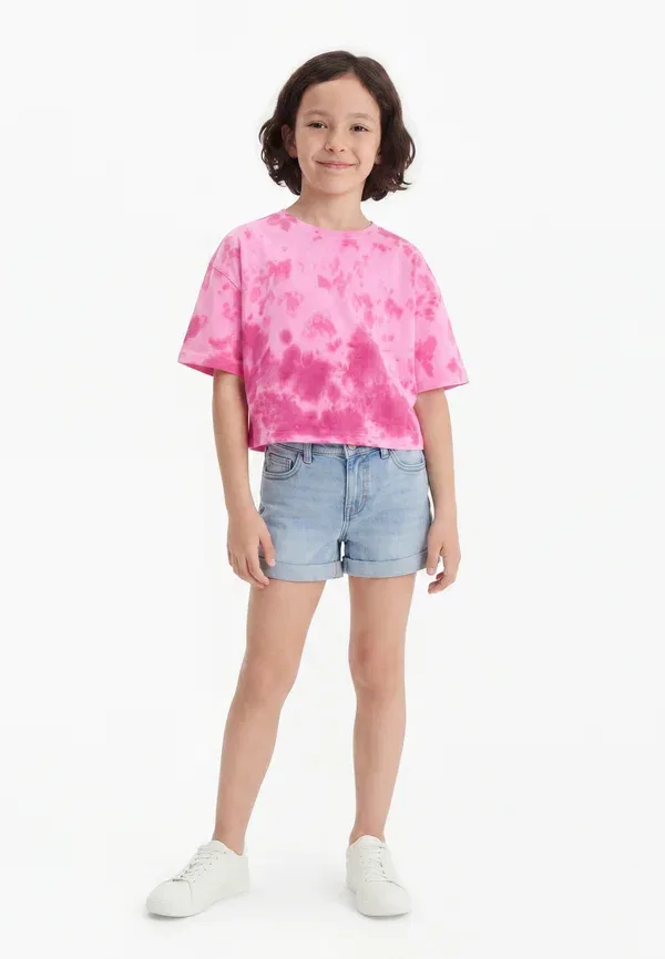 Футболка Champion, модель Tye dye print t-shirt, розовый