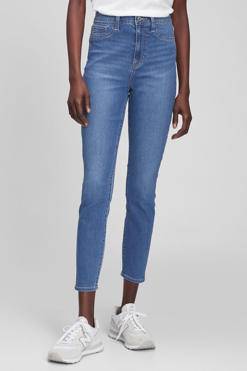 

Любимые джеггинсы с высокой талией Gap, синий
