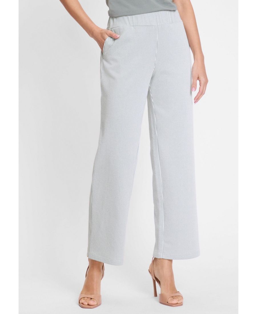 

Женские брюки Anna Fit с широкими штанинами из жатой ткани Olsen, Jungle khaki