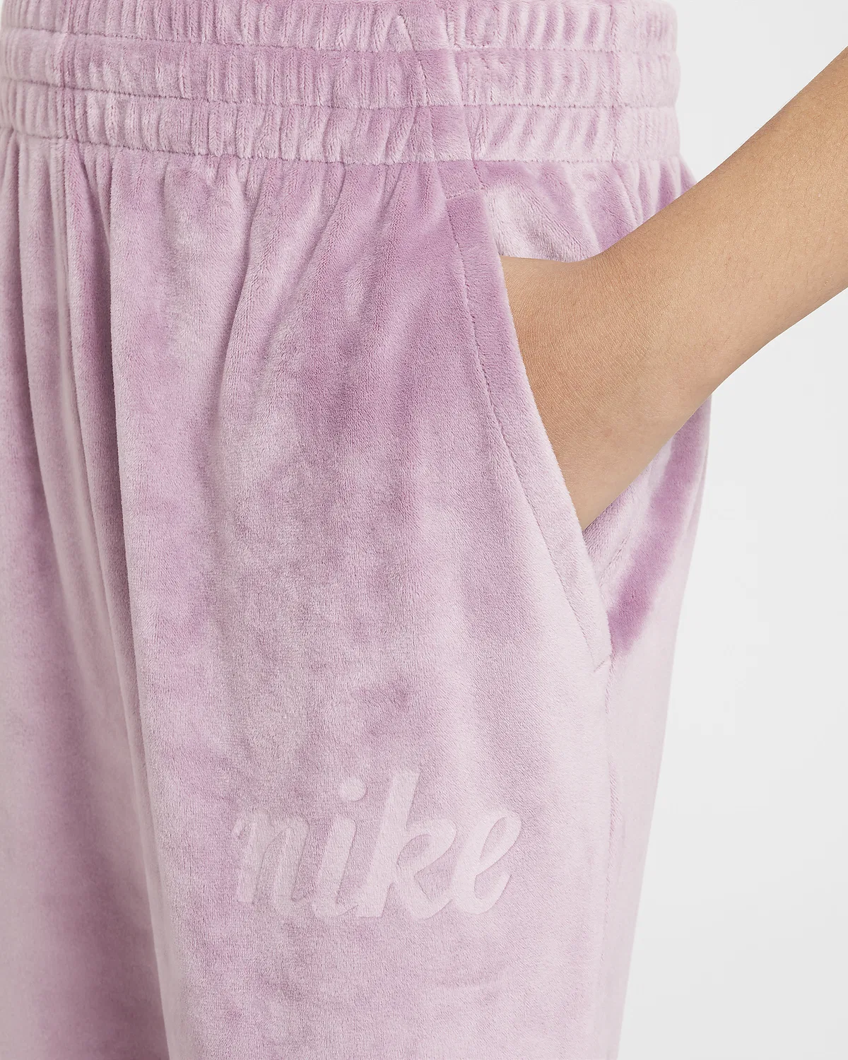Джоггеры Nike Sportswear для девочек, Plum Dust/Platinum Violet — фото 4