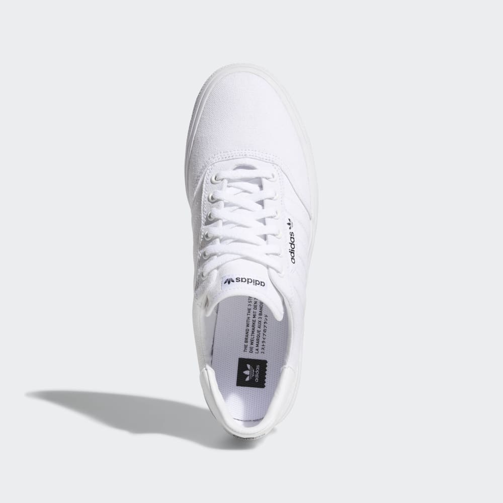 Кроссовки Adidas 3MC Vulc Shoes, цвет Cloud White/Cloud White/Gold Metallic — фото 2