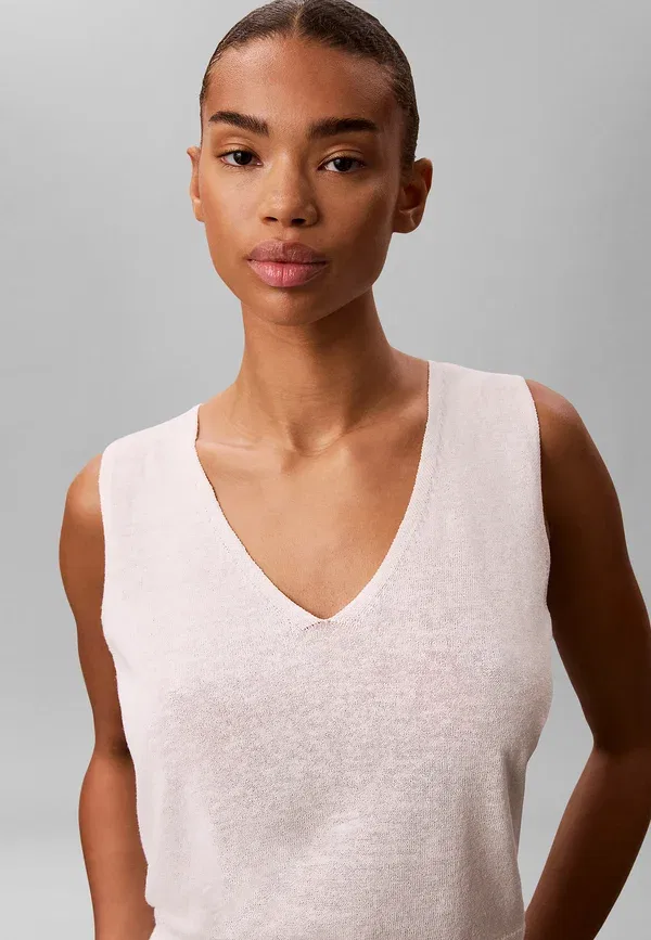 Топ Calvin Klein, цвет тофу — фото 4