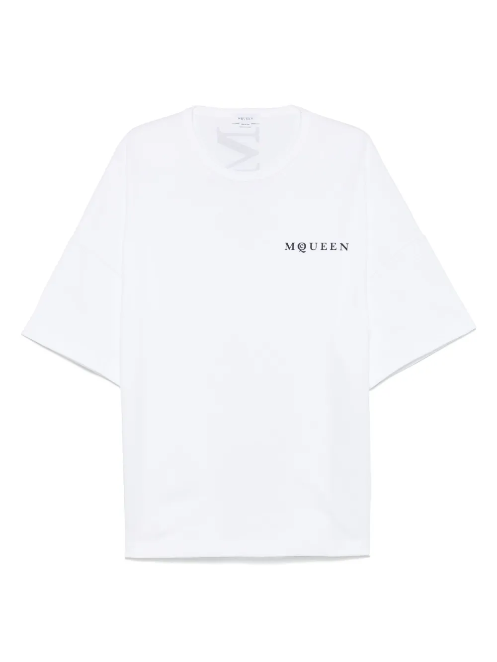 

Футболка с круглым вырезом Alexander McQueen, белый