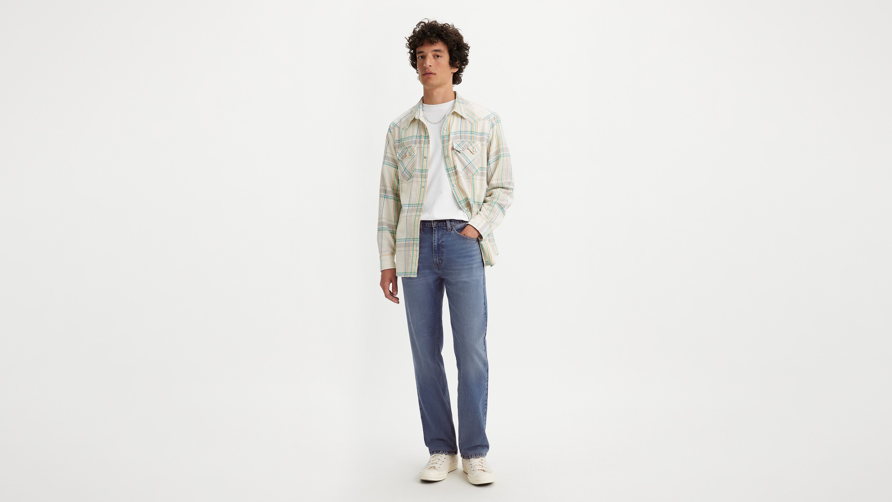 

505 Мягкие мужские джинсы Regular Fit Authentic Levi's, цвет A Step Ahead- Authentic Soft - Medium Wash - Stretch