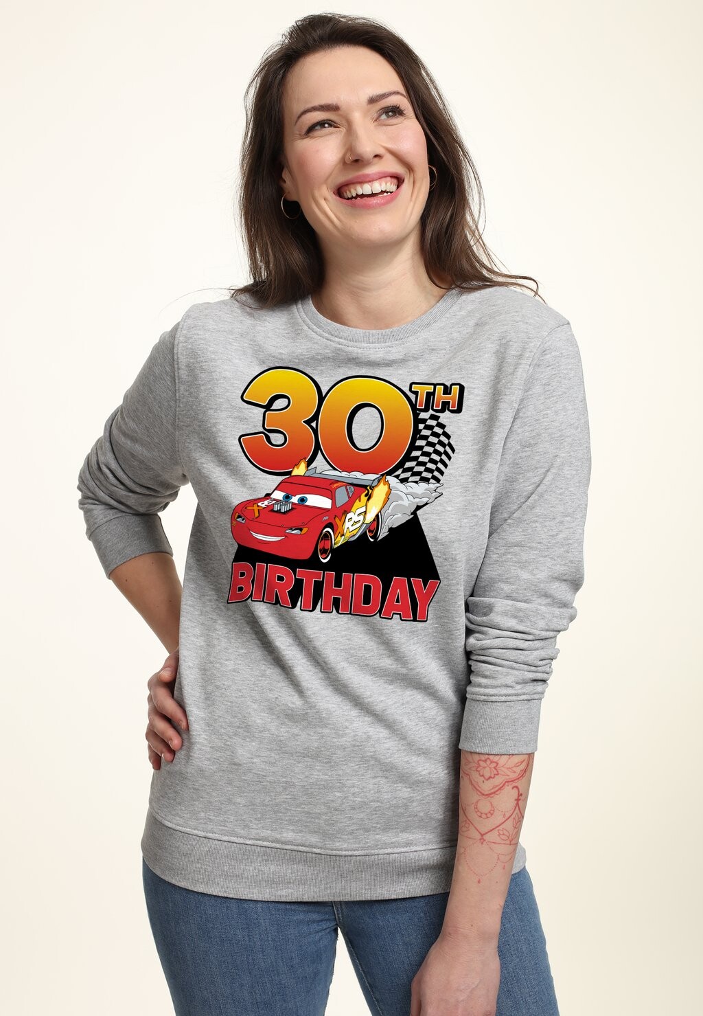 

Толстовка CARS 2 LIGHTNING BIRTHDAY 30 Disney, цвет Mottled Light Grey