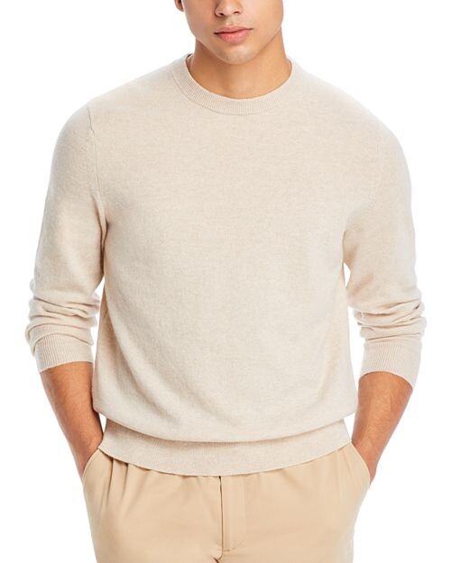 

Кашемировый свитер Hilles с круглым вырезом Theory, цвет Tan/Beige