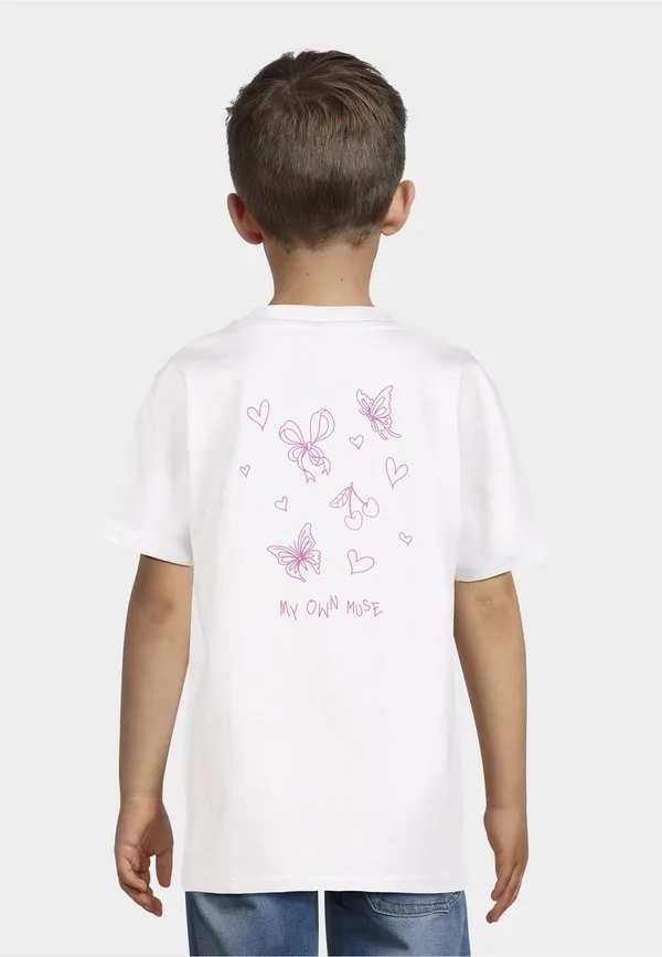 Футболка с принтом "моя собственная муза" Mister Tee, White