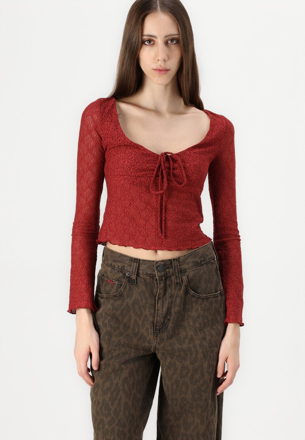 

Джинсы свободного кроя LOGAN LEOPARD BDG Urban Outfitters, коричневый