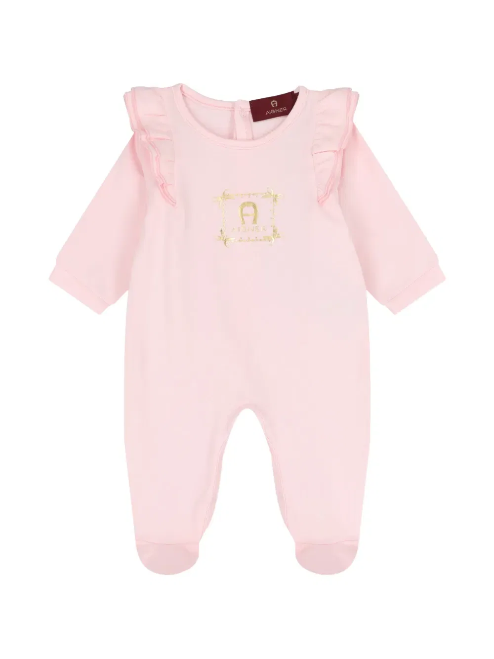 Комплект детского комбинезона с оборками Aigner Kids, розовый — фото 3