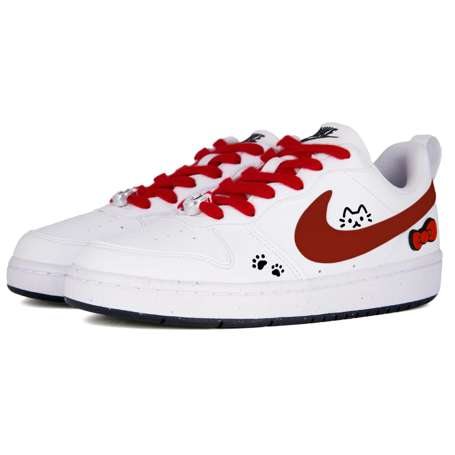 Кроссовки Court Borough Sweet Love Journal Leather, нескользящие, износостойкие, дышащие, низкие Nike, Red — фото 4