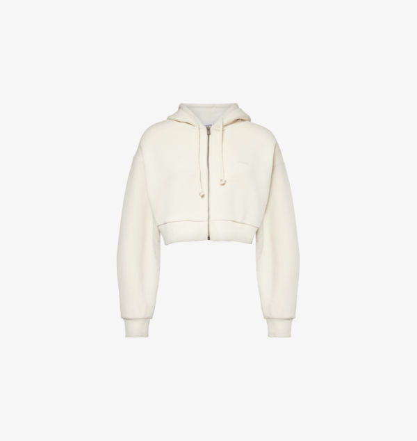 

Укороченная толстовка Everywear из хлопкового трикотажа Gymshark, белый