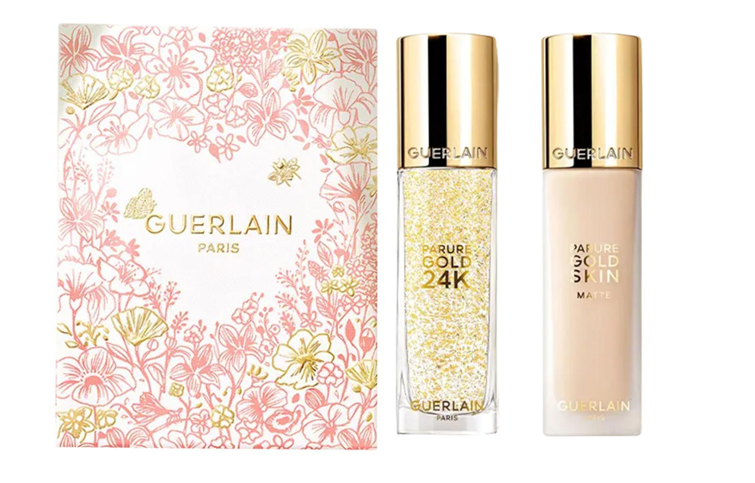 GUERLAIN Набор для макияжа JIAOLAN Golden Diamond Gel Golden Diamond Liquid Foundation Natural Long Lasting 35мл+35мл — фото 2