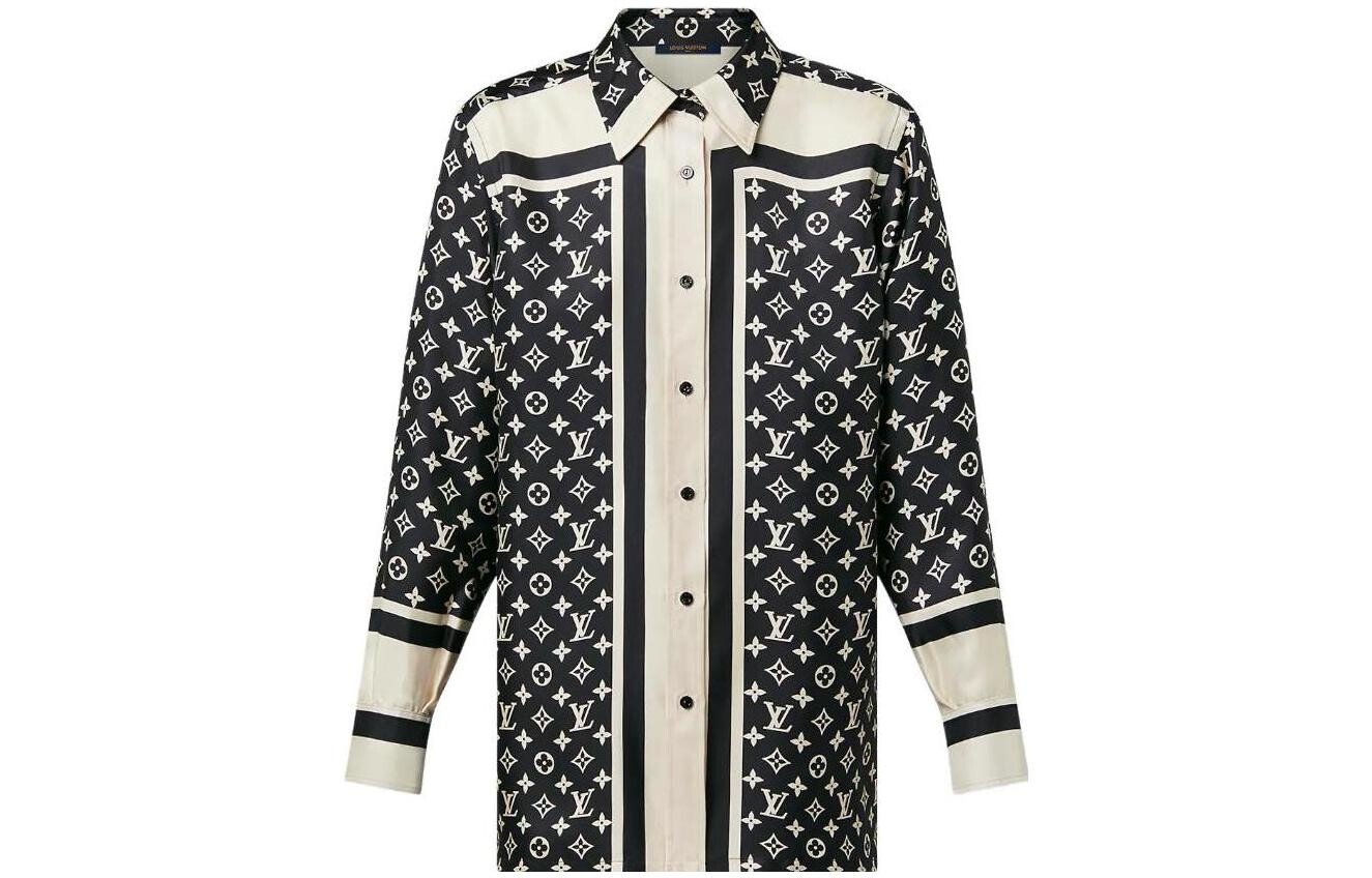 

Новые квартальные продукты LV Shirt Women's Black Louis Vuitton
