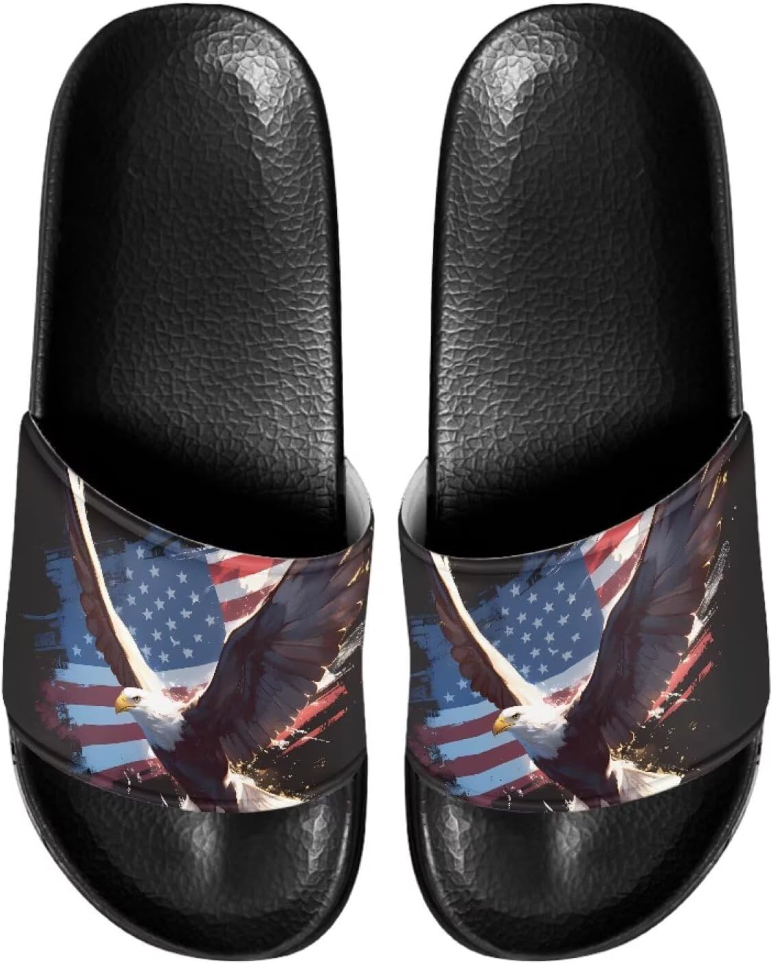 

Мужские повседневные сандалии-тапочки Jrysaedy для улицы и дома, Classic American Flag Eagle