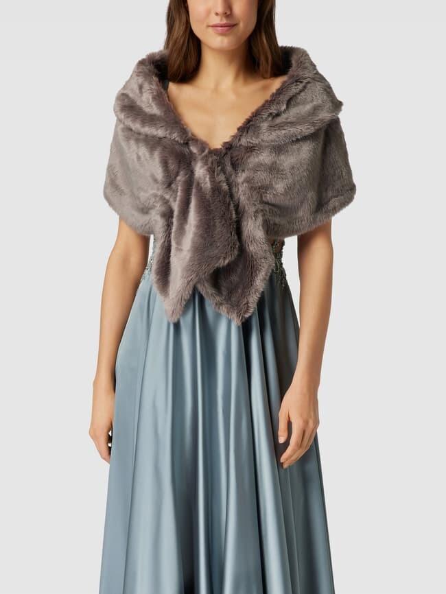 

Коктейльный жакет с искусственным мехом Christian Berg, серый