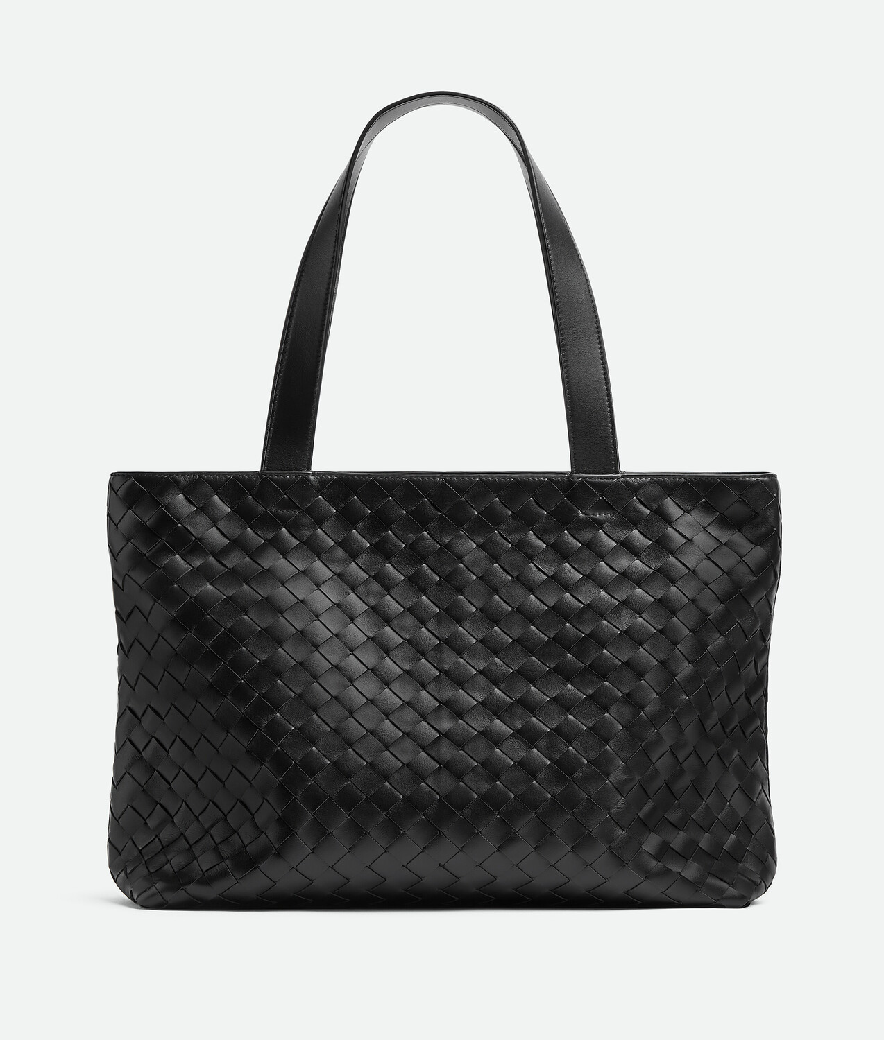 

Маленькая сумка-тоут на молнии Intrecciato Bottega Veneta, черный
