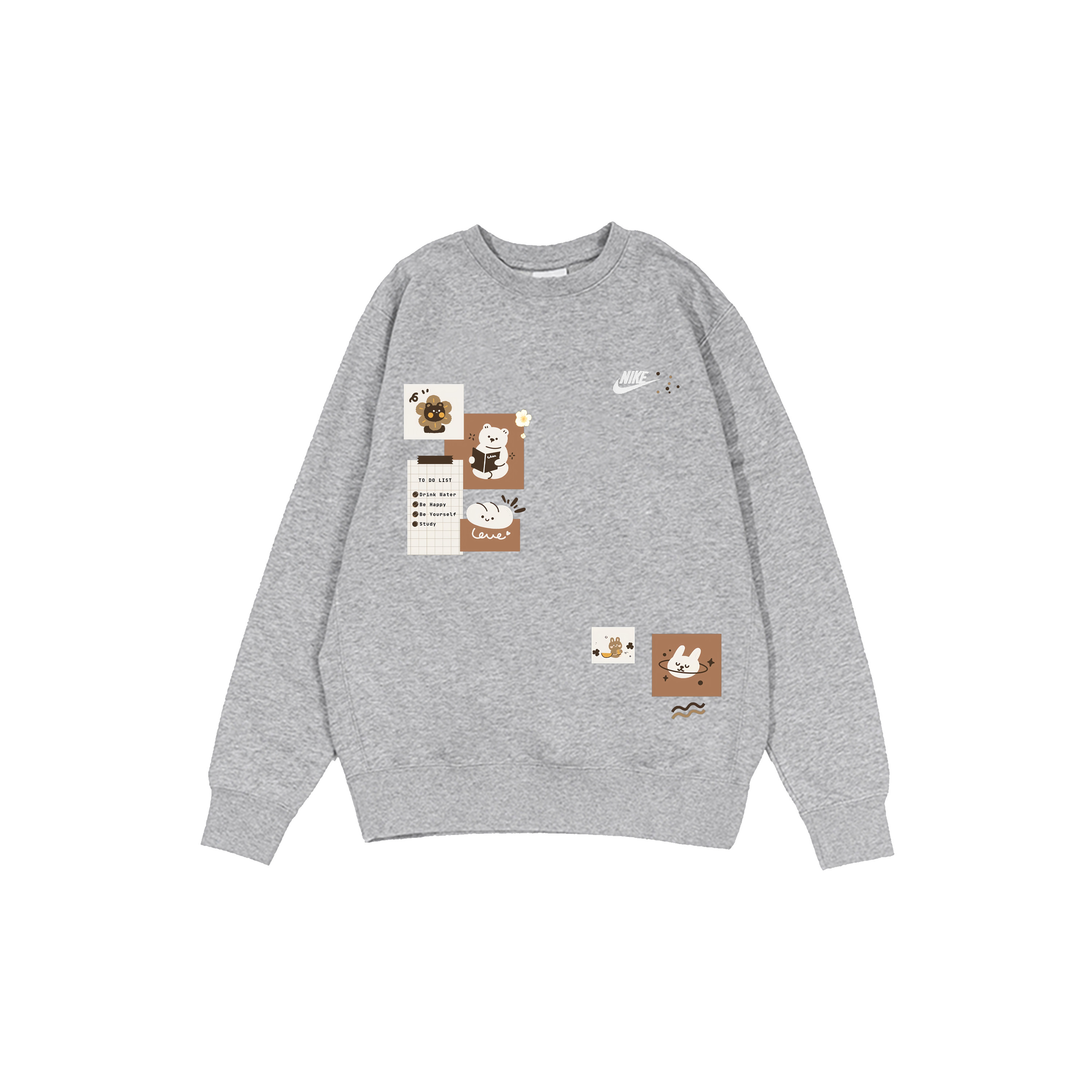 

Толстовка dri fit мужская gray Nike, серый