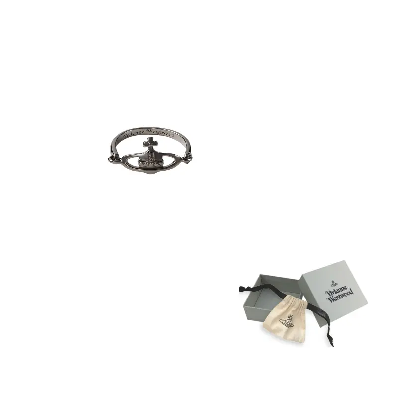 

Vivienne Westwood Кольцо из стерлингового серебра 925 пробы для женщин Gunmetal Gray