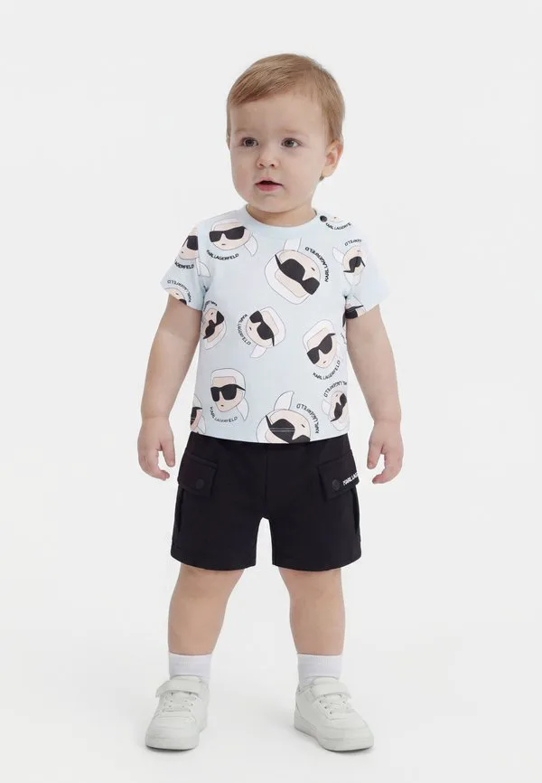 Шорты унисекс Karl Lagerfeld Kids, Light Blue/Black