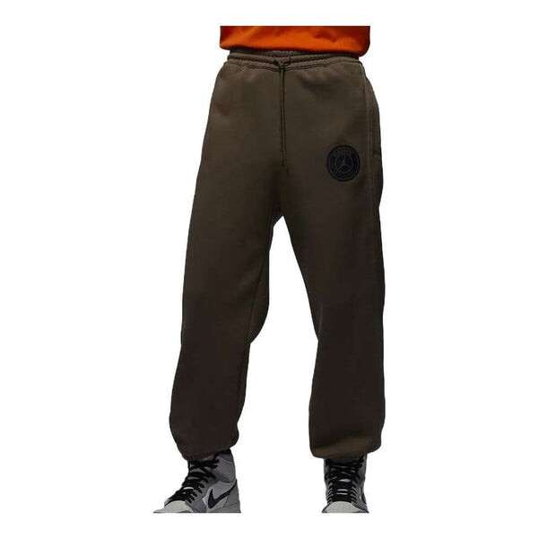 

Брюки x paris saint-germain fleece sweatpants 'palomino' Air Jordan, зеленый