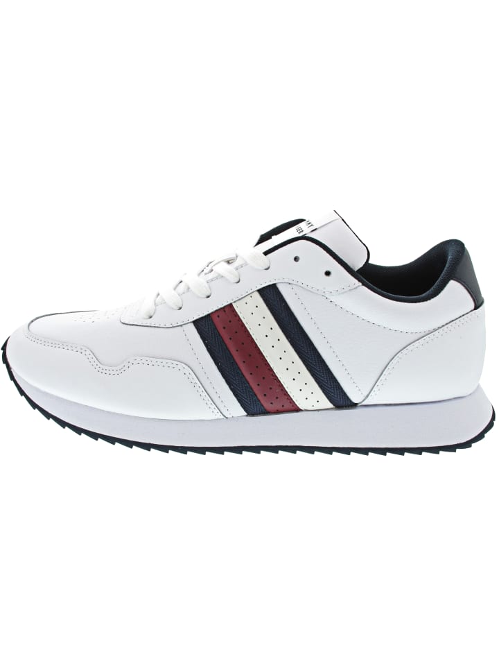 

Tommy Hilfiger Кроссовки Runner Evo Lth Mix Ess низкие белые
