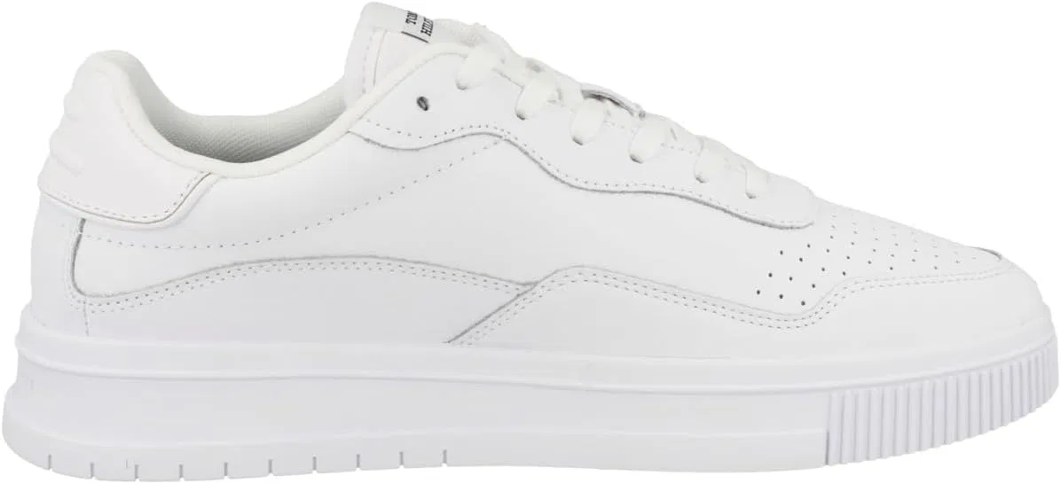 Мужские низкие кроссовки Tommy Hilfiger Supercup с кожаными полосками, White — фото 4