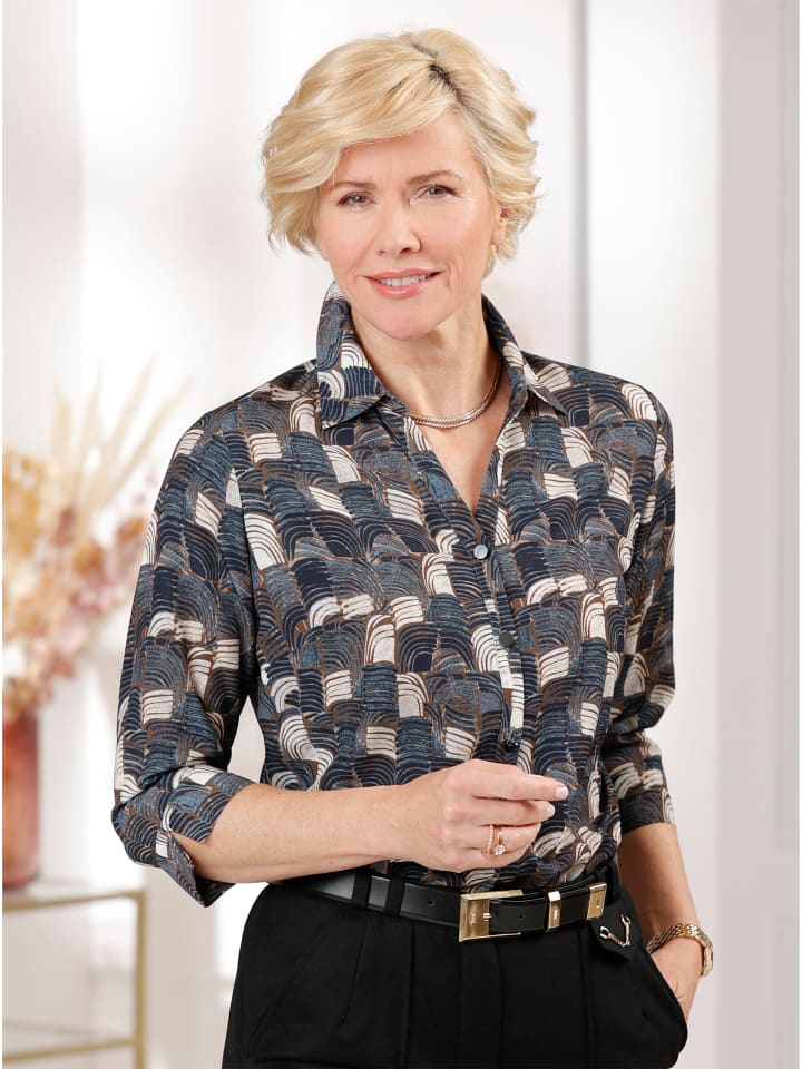 

Блузка с принтом бежевого и черного цветов WITT WEIDEN