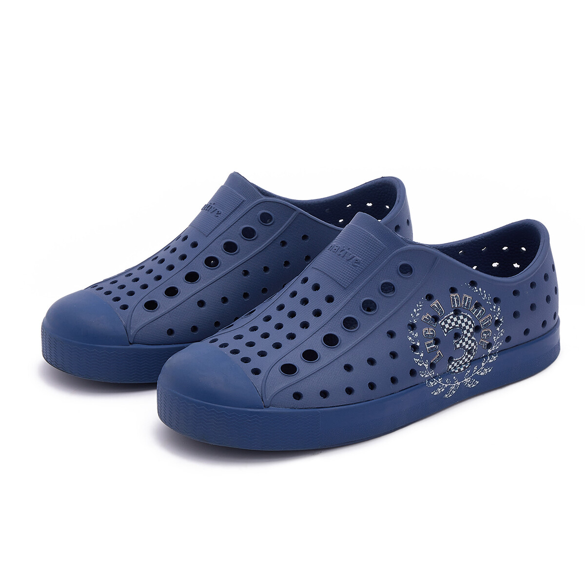 Jefferson Kids Sandals Kids Navy Blue|счастливое число|темно-синий Native Shoes, синий — фото 3