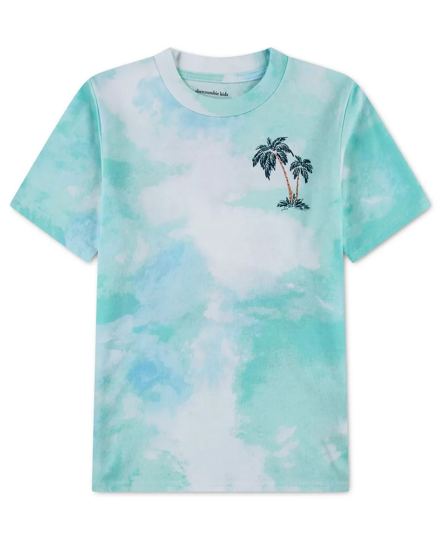 Детская футболка «Палм-Спрингс» Abercrombie kids, Aqua Mint
