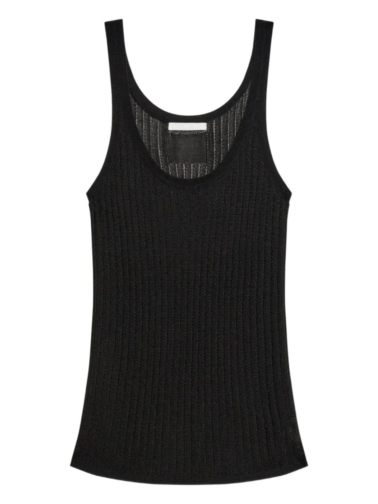 

Майка из трикотажного ребра Helmut Lang, черный