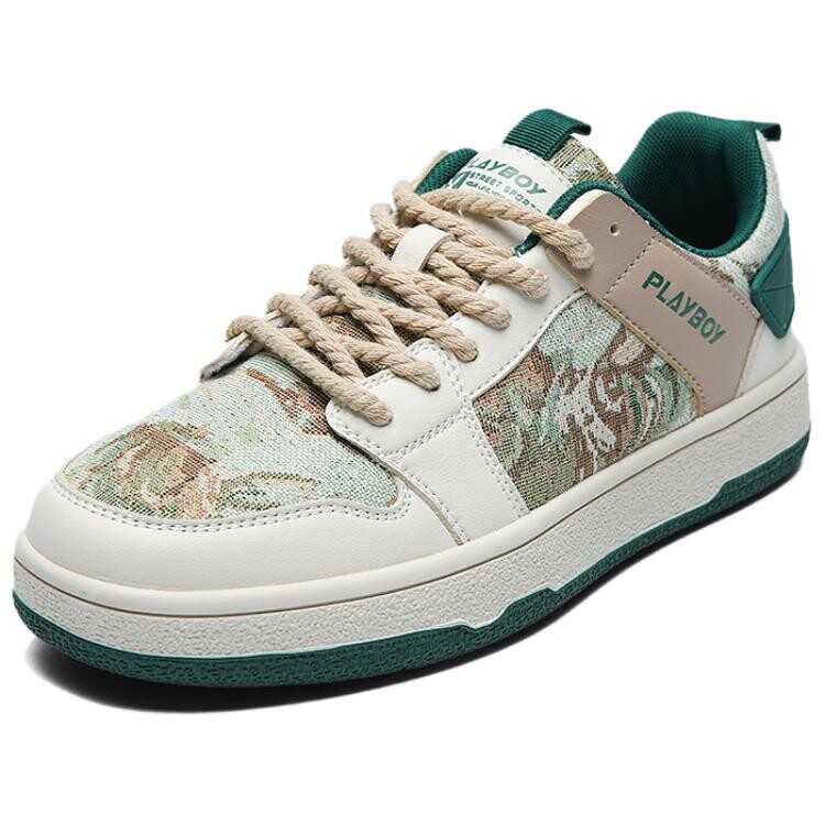 

Кроссовки Playboy Skateboarding Shoes Men Low-top, черный/белый