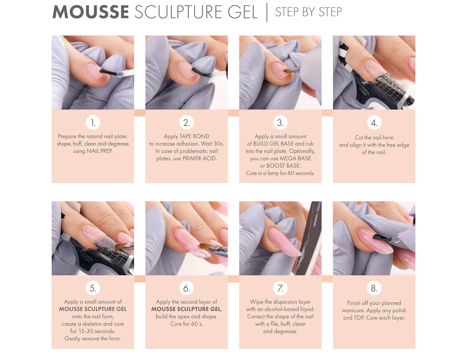 Тиксотропный скульптурный гель для наращивания ногтей «Thixotropic Mousse Sculpture Gel» от Victoria Vynn Victoria Vynn, 06 Dirty Blush — фото 4