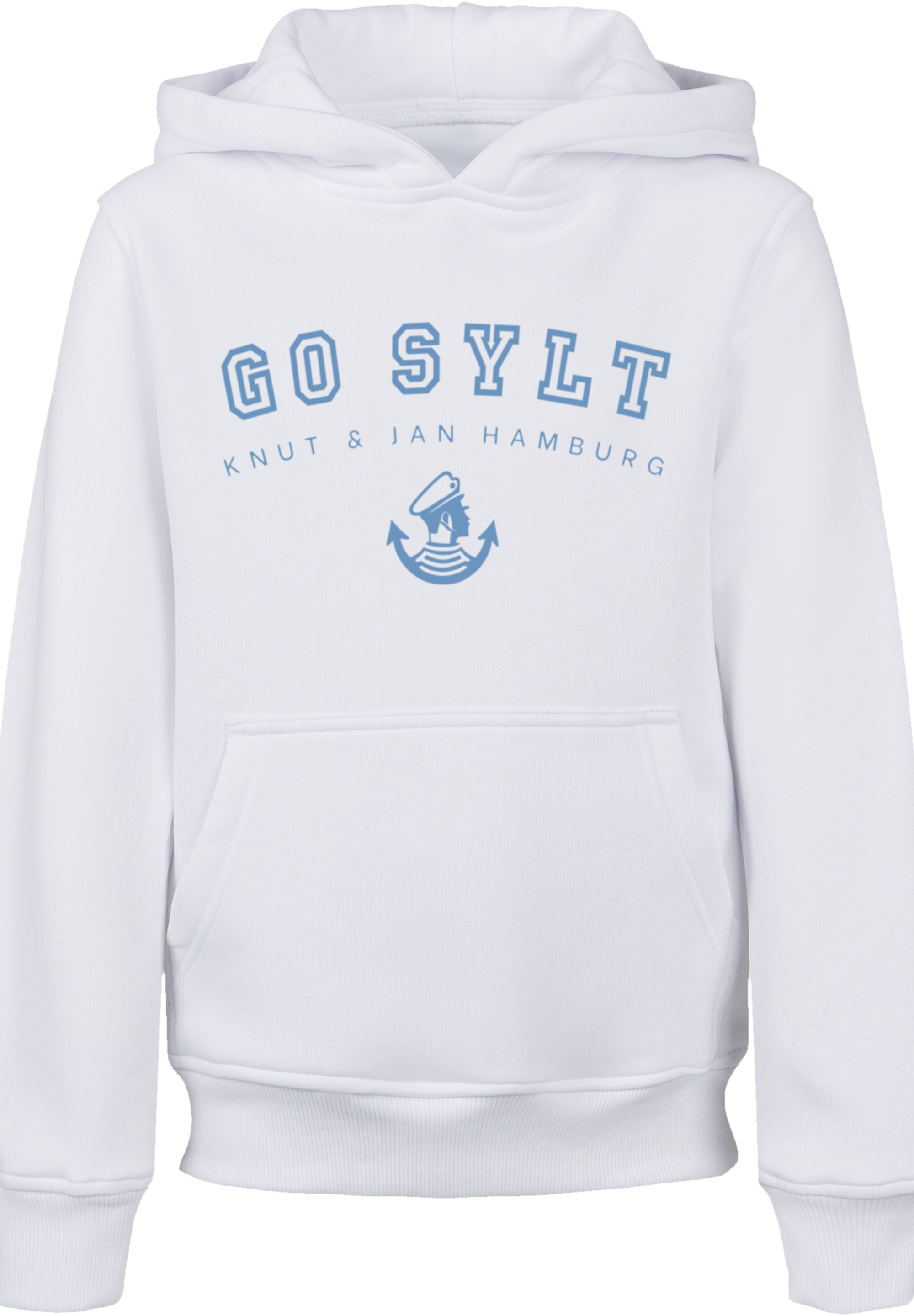 

Пуловер F4NT4STIC Hoodie Go Sylt Knut & Jan Hamburg, белый